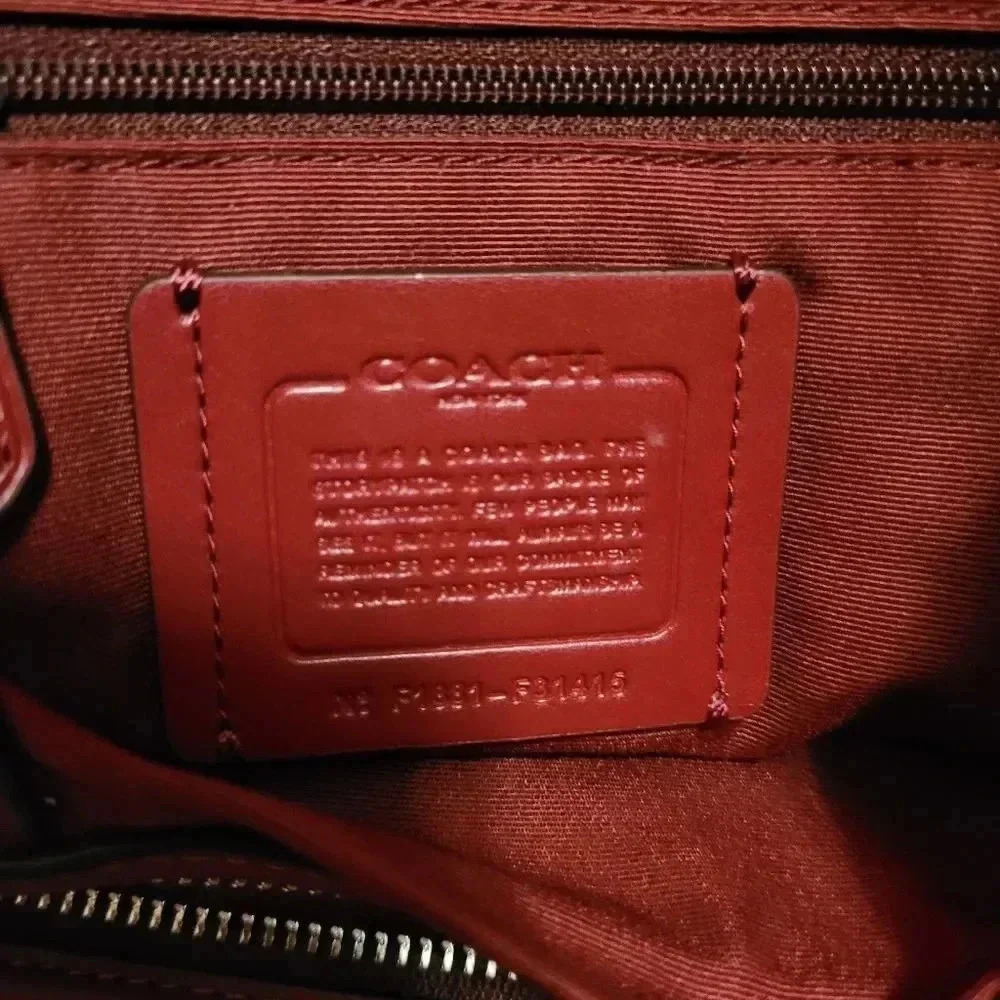 NEW, ‎COACH brand,  Red Wine/burgandy color,  shoudler bag - Picture 15 of 16